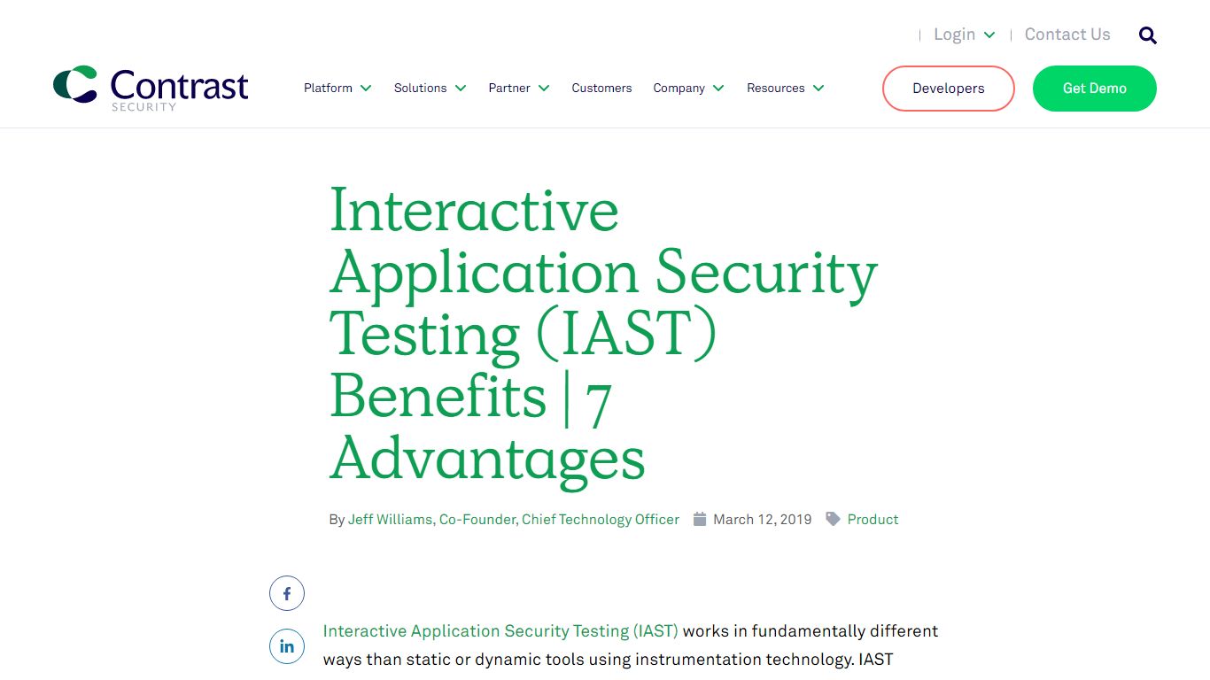 Interactive Application Security Testing (IAST) Benefits | 7 Advantages